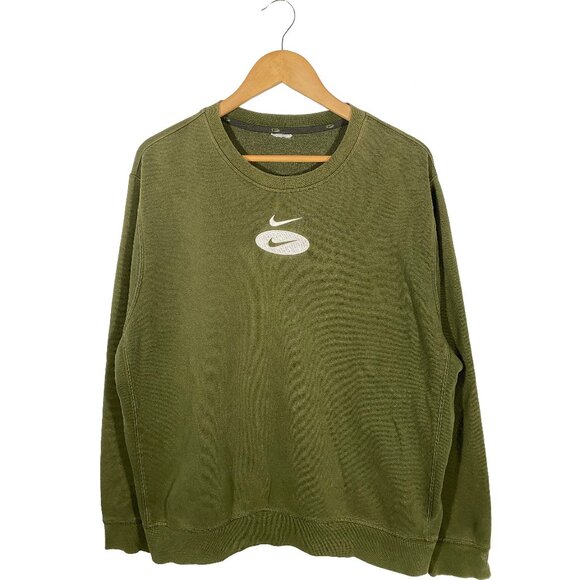 Vintage Nike Double Logo Sweatshirt Size Large - Picture 1 of 7